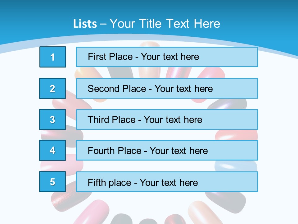 Beauty Background Colorful PowerPoint Template