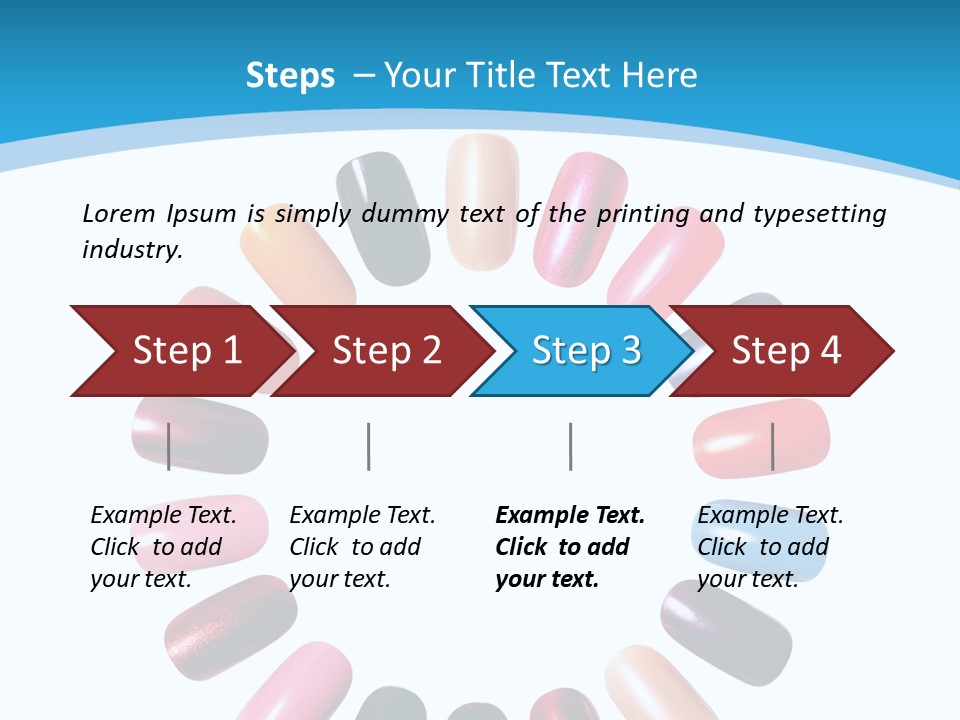 Beauty Background Colorful PowerPoint Template