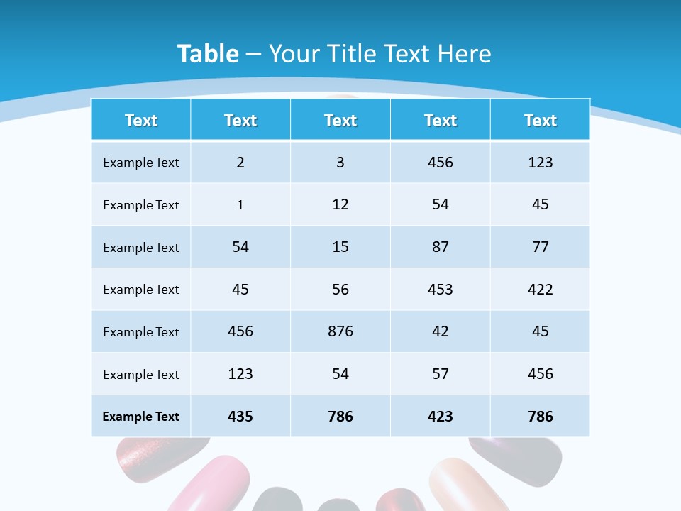 Beauty Background Colorful PowerPoint Template