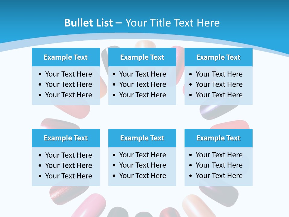 Beauty Background Colorful PowerPoint Template