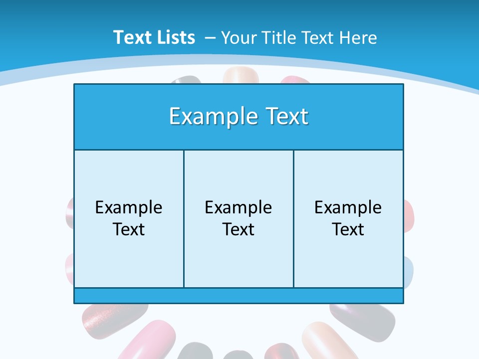 Beauty Background Colorful PowerPoint Template