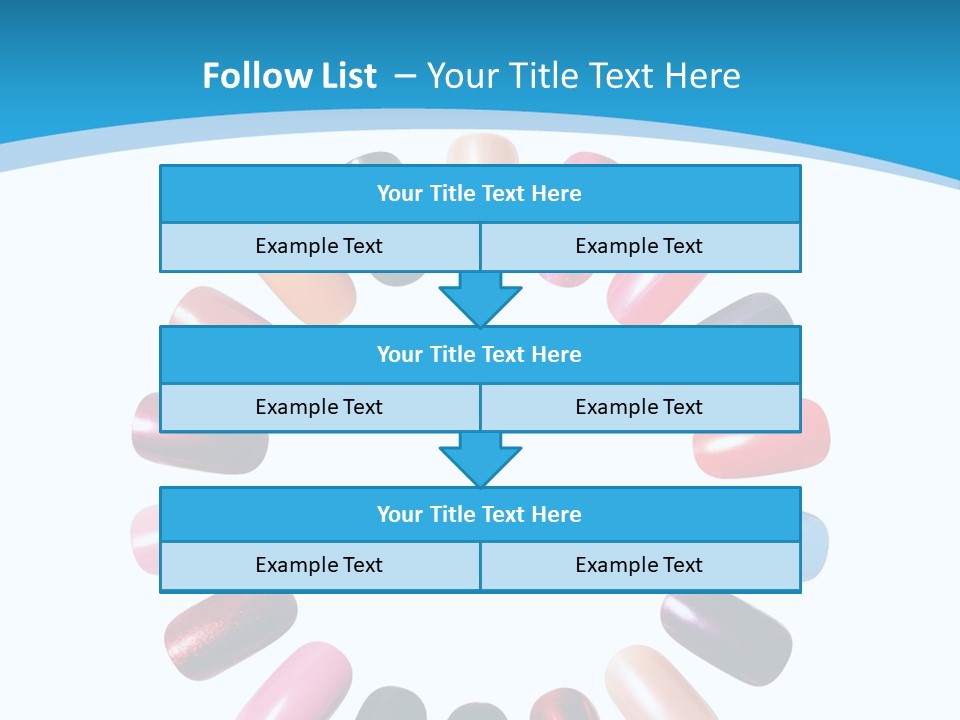 Beauty Background Colorful PowerPoint Template