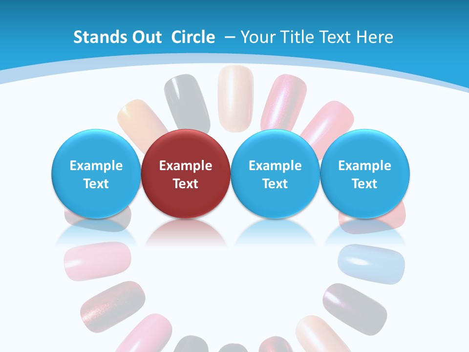 Beauty Background Colorful PowerPoint Template