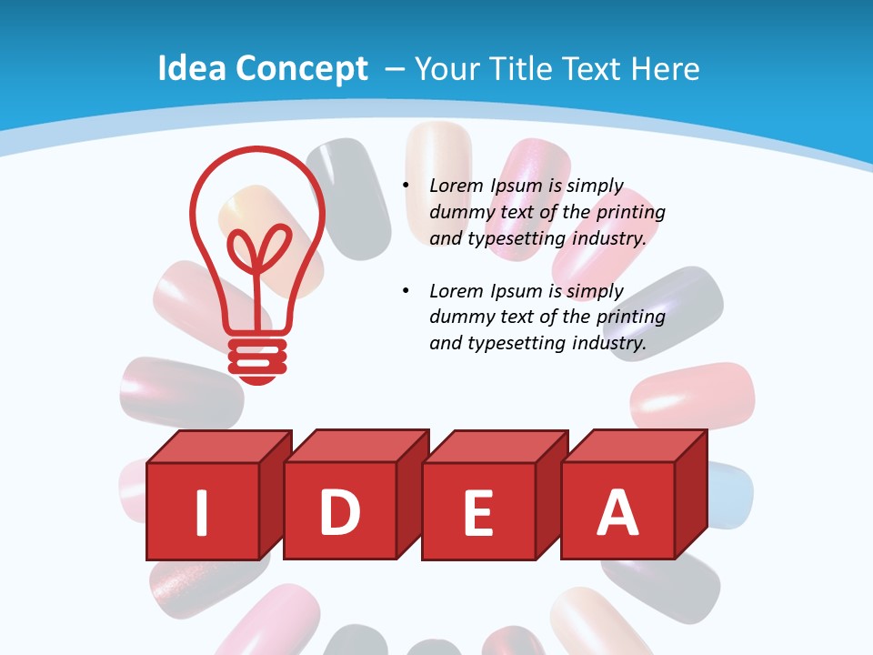 Beauty Background Colorful PowerPoint Template