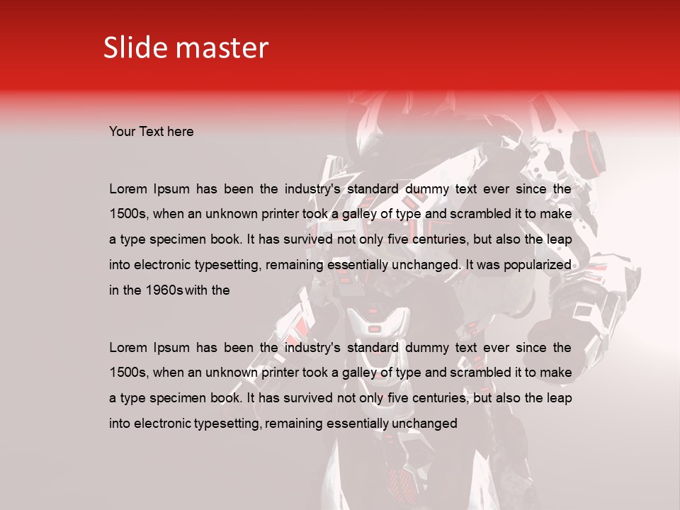 Concepts Steel Robot PowerPoint Template