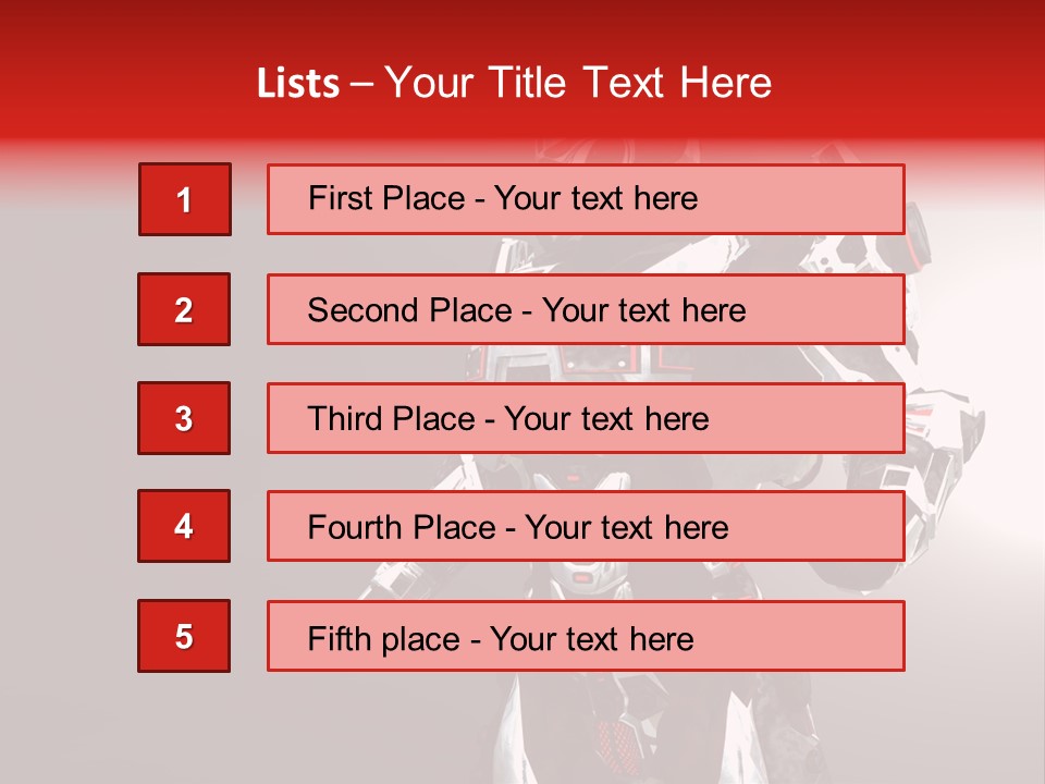 Concepts Steel Robot PowerPoint Template