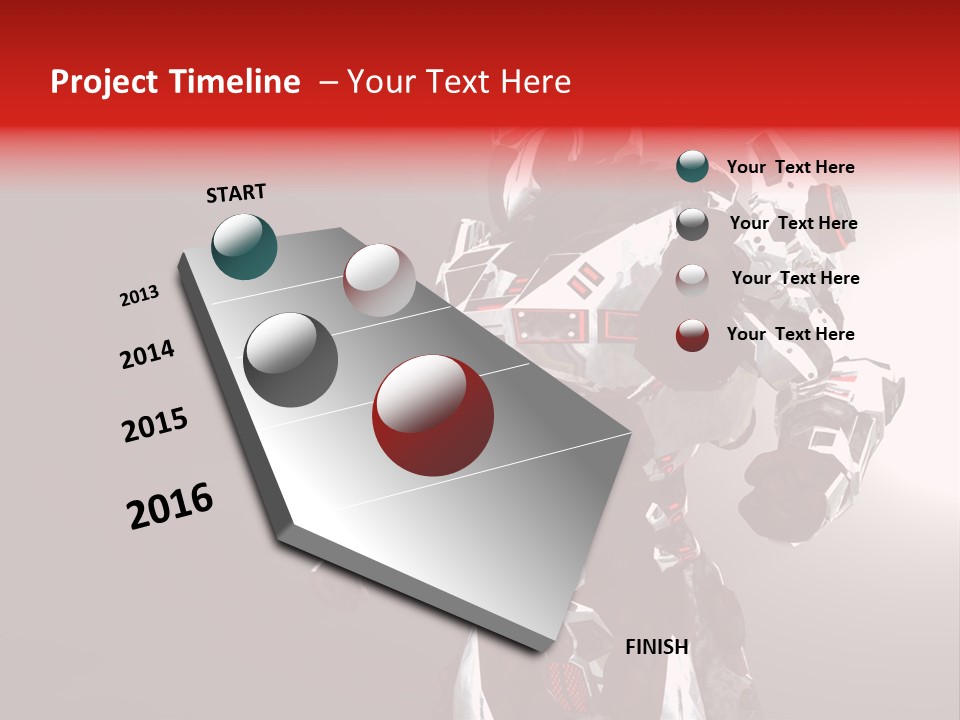 Concepts Steel Robot PowerPoint Template