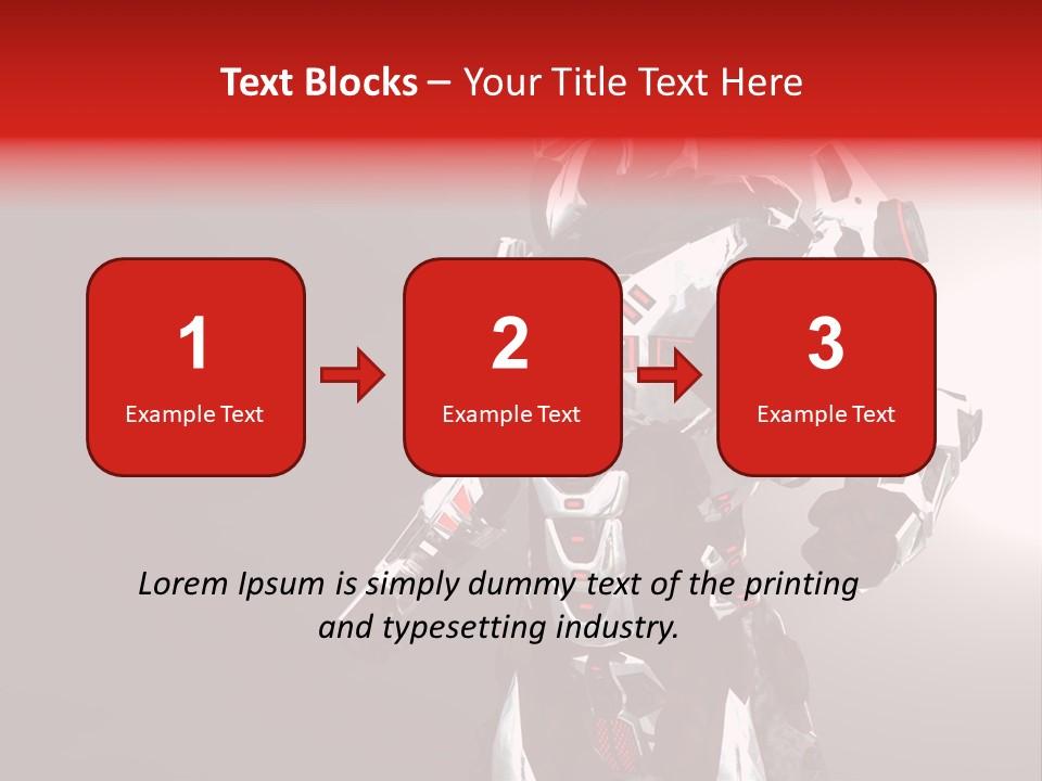 Concepts Steel Robot PowerPoint Template