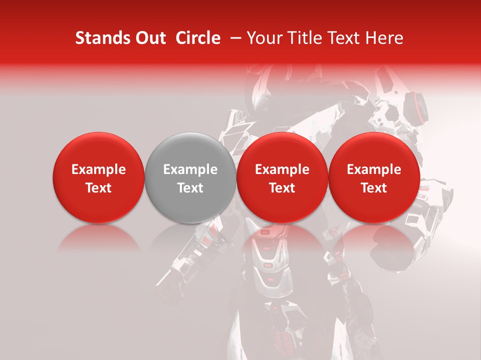 Concepts Steel Robot PowerPoint Template