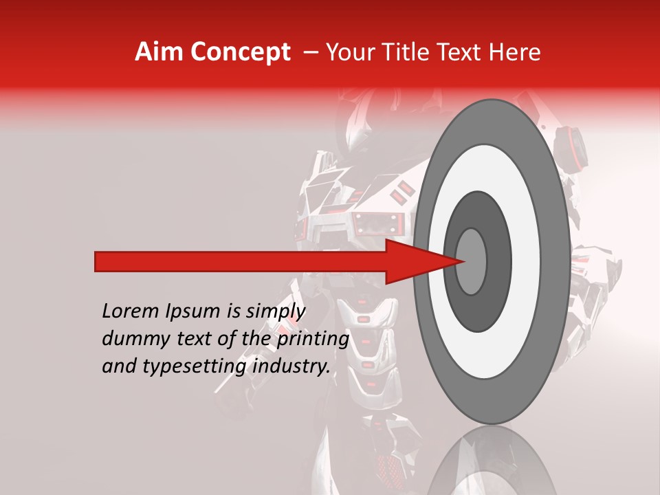 Concepts Steel Robot PowerPoint Template