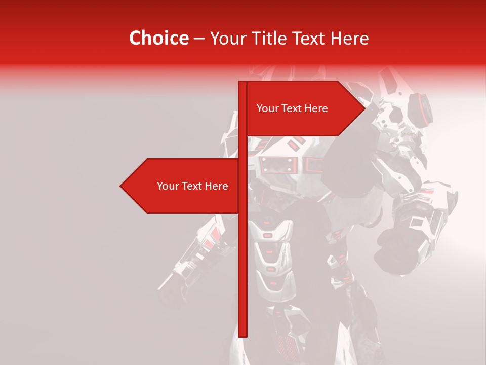 Concepts Steel Robot PowerPoint Template