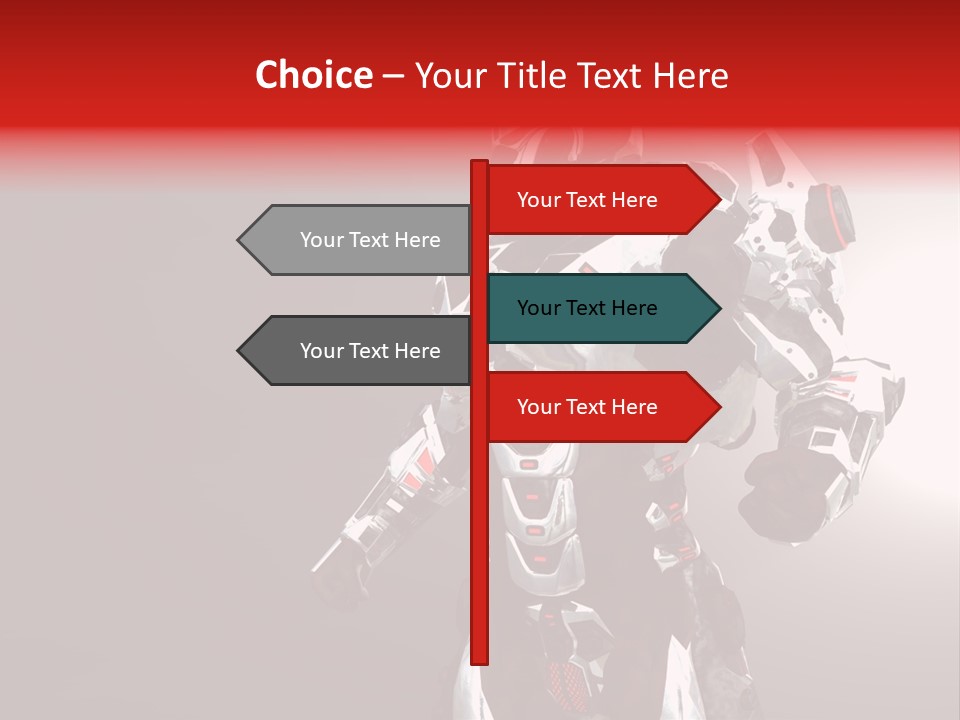 Concepts Steel Robot PowerPoint Template