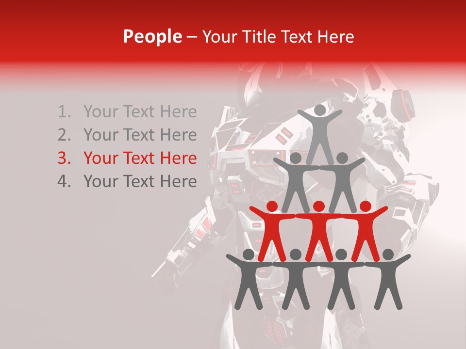 Concepts Steel Robot PowerPoint Template