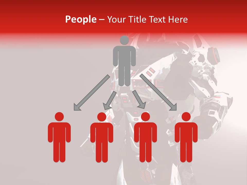 Concepts Steel Robot PowerPoint Template