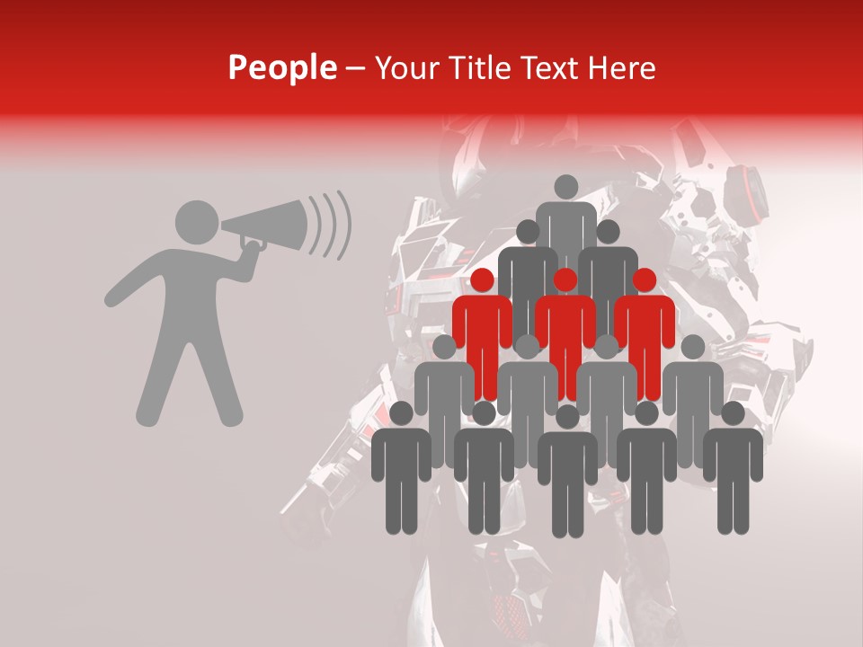 Concepts Steel Robot PowerPoint Template