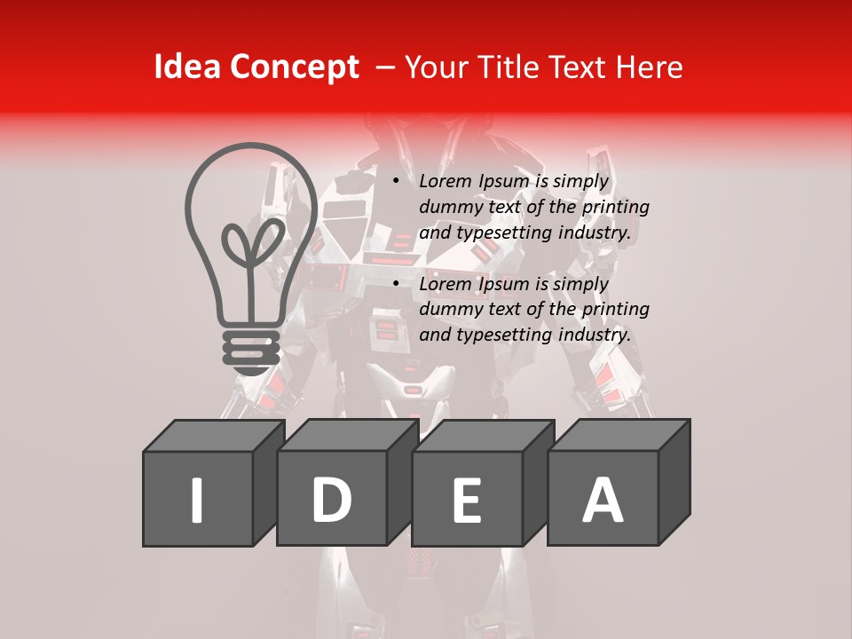 Fiction Weapon Creativity PowerPoint Template