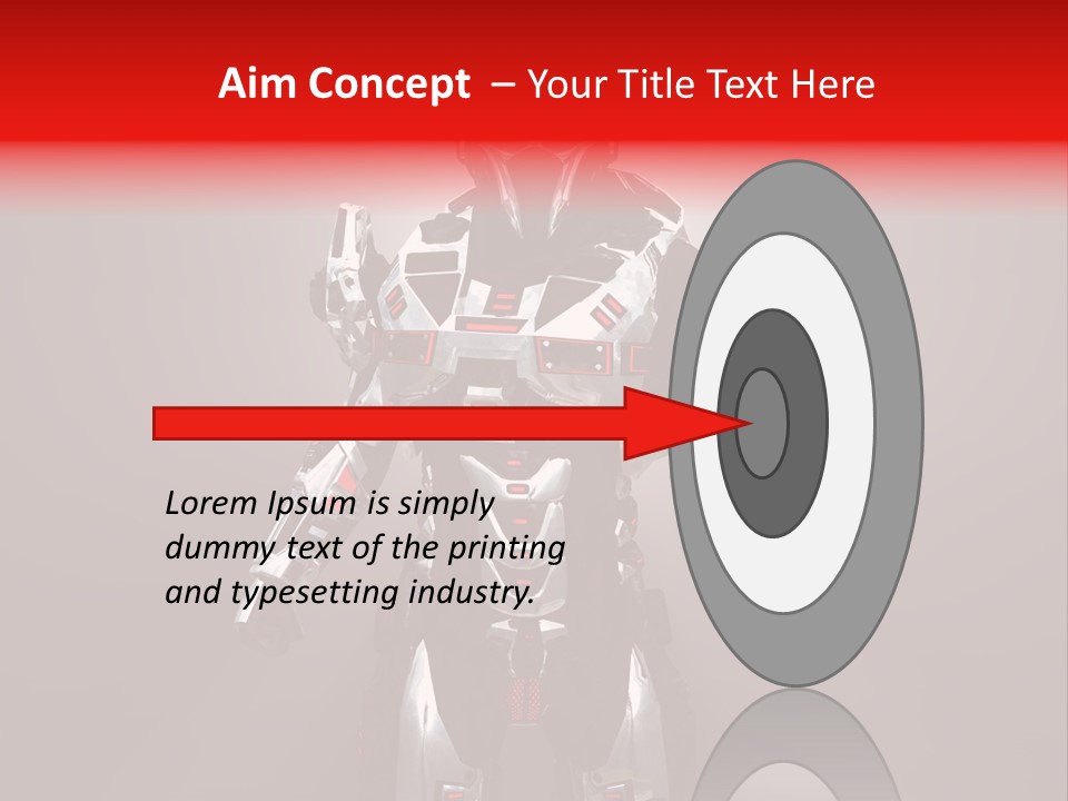 Fiction Weapon Creativity PowerPoint Template