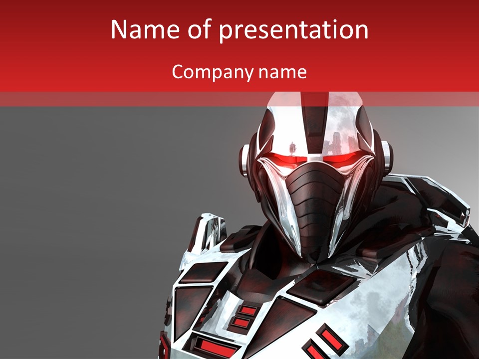 Automation Cyberspace War PowerPoint Template