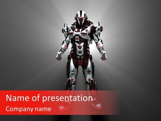 Science Cyborg Scifi PowerPoint Template