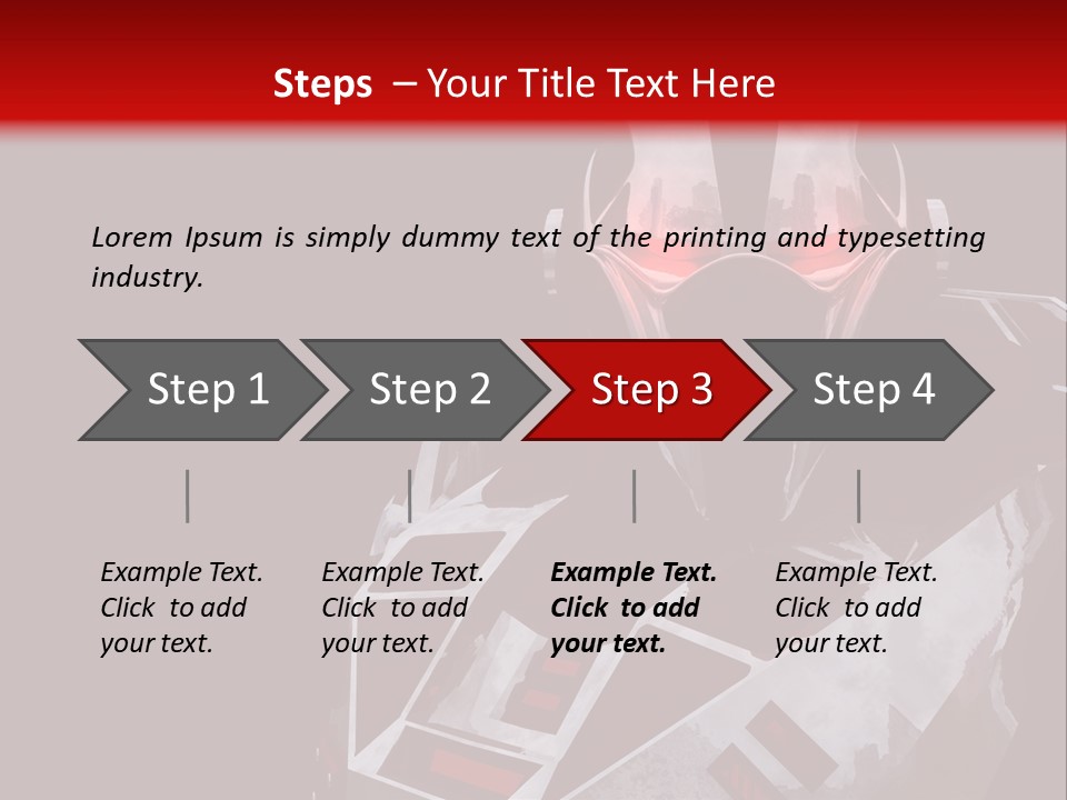 Steel Technology Model PowerPoint Template
