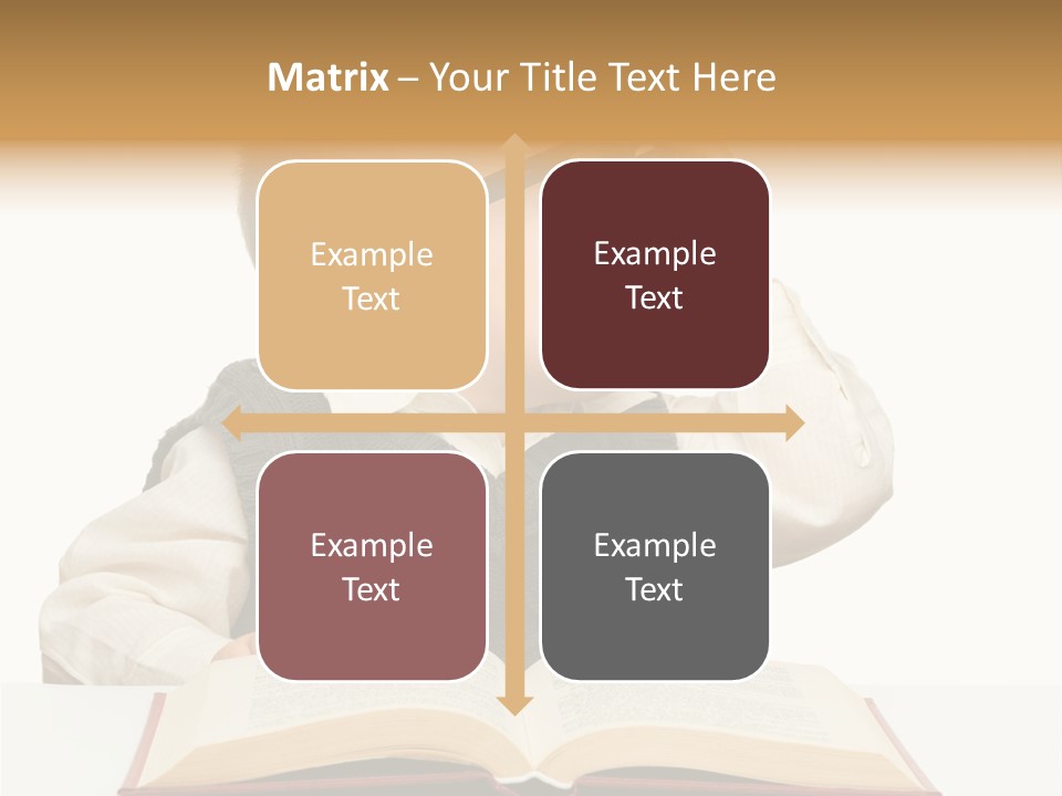 Cheerful Caucasian Smile PowerPoint Template