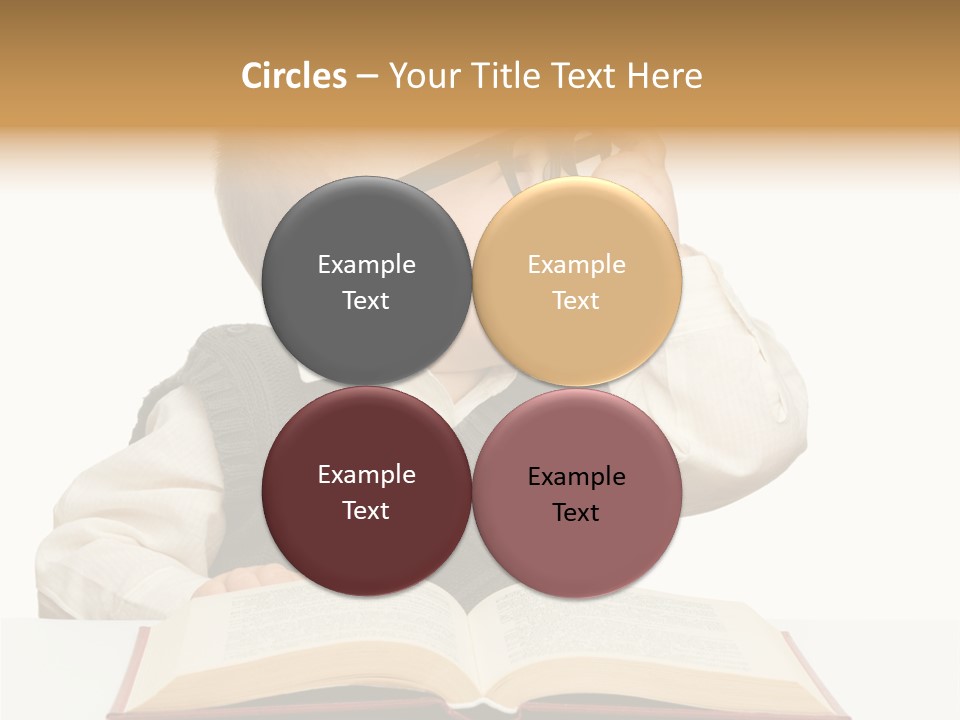 Cheerful Caucasian Smile PowerPoint Template