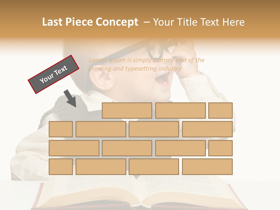 Cheerful Caucasian Smile PowerPoint Template
