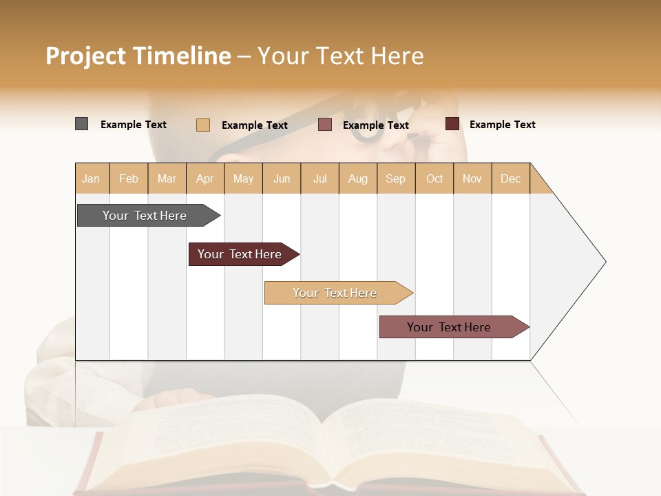 Cheerful Caucasian Smile PowerPoint Template