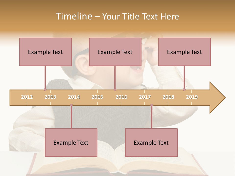 Cheerful Caucasian Smile PowerPoint Template