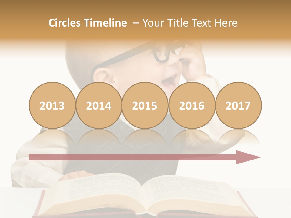 Cheerful Caucasian Smile PowerPoint Template