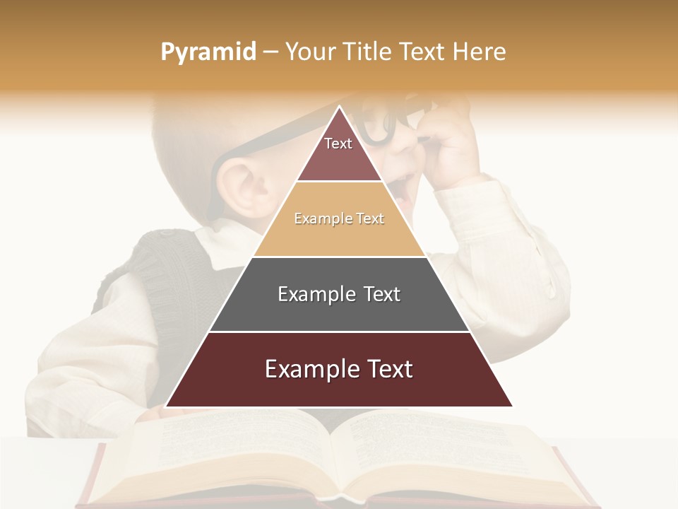 Cheerful Caucasian Smile PowerPoint Template
