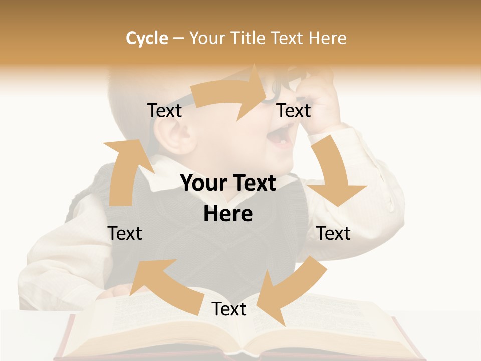 Cheerful Caucasian Smile PowerPoint Template