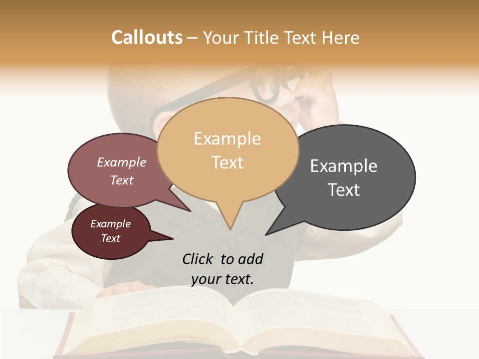 Cheerful Caucasian Smile PowerPoint Template