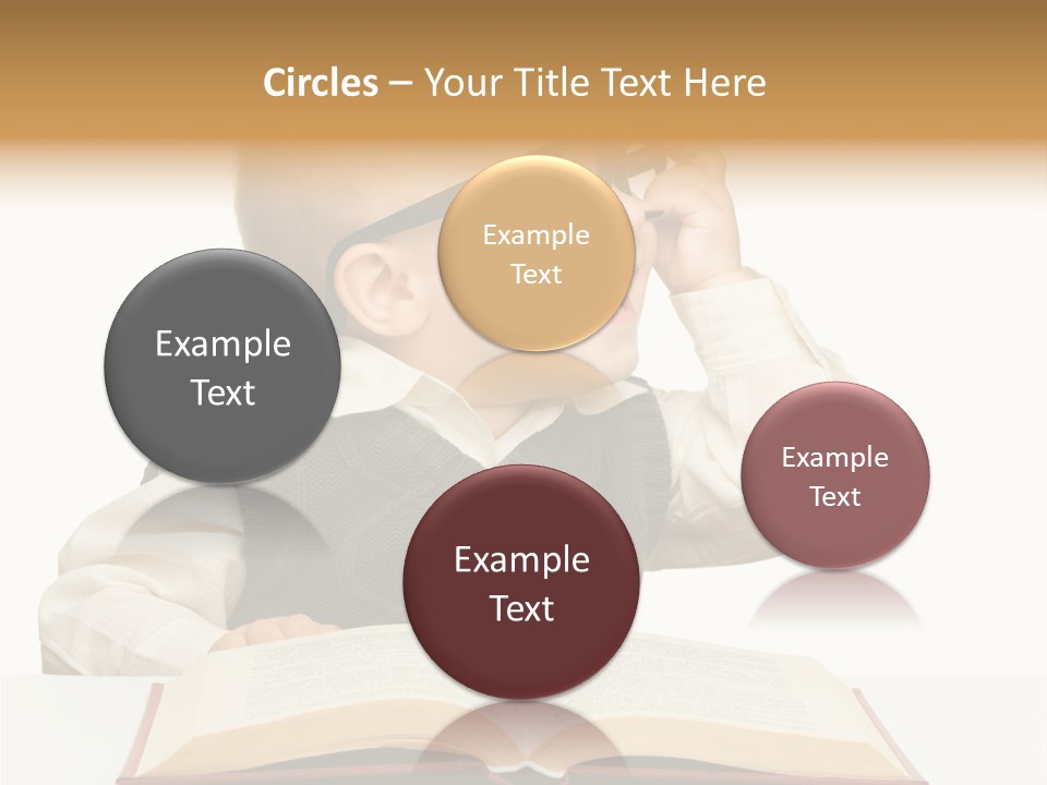 Cheerful Caucasian Smile PowerPoint Template