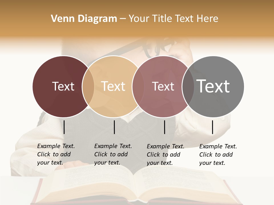 Cheerful Caucasian Smile PowerPoint Template
