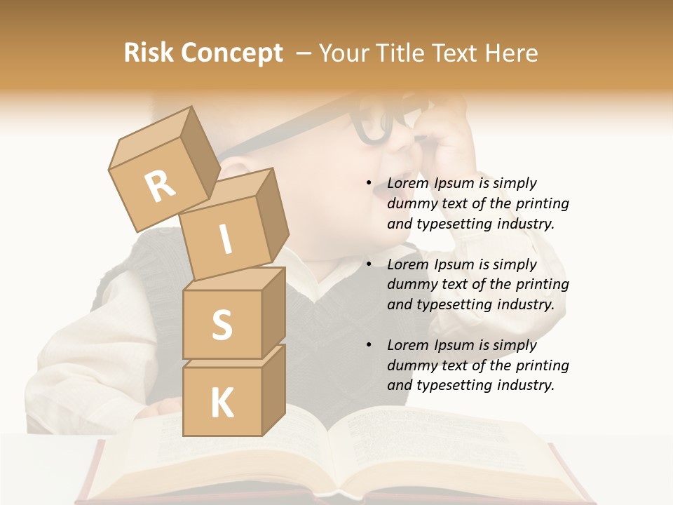 Cheerful Caucasian Smile PowerPoint Template