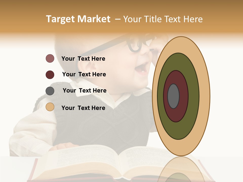 Cheerful Caucasian Smile PowerPoint Template