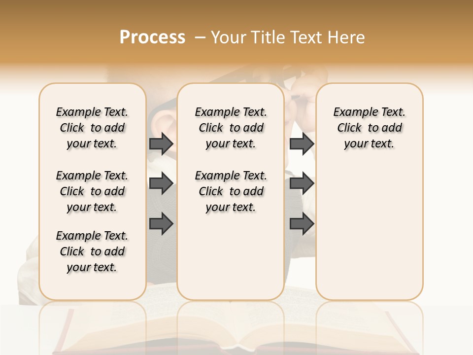 Cheerful Caucasian Smile PowerPoint Template