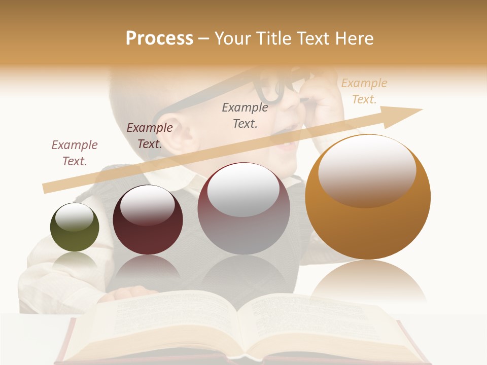 Cheerful Caucasian Smile PowerPoint Template