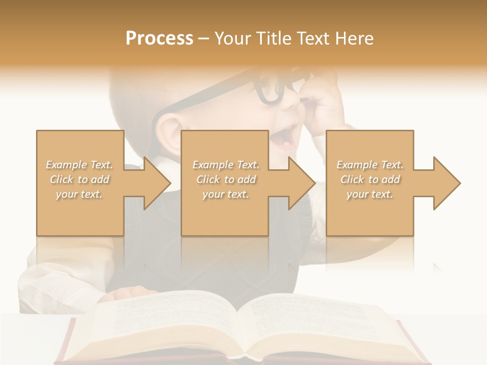 Cheerful Caucasian Smile PowerPoint Template