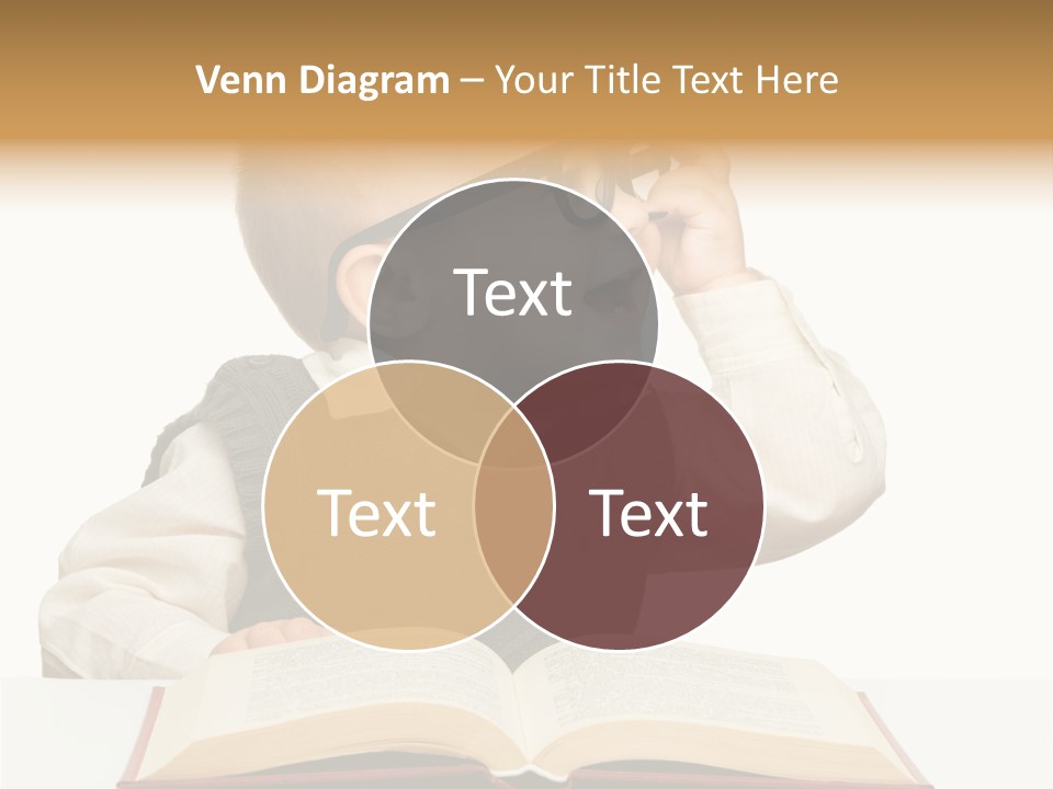 Cheerful Caucasian Smile PowerPoint Template