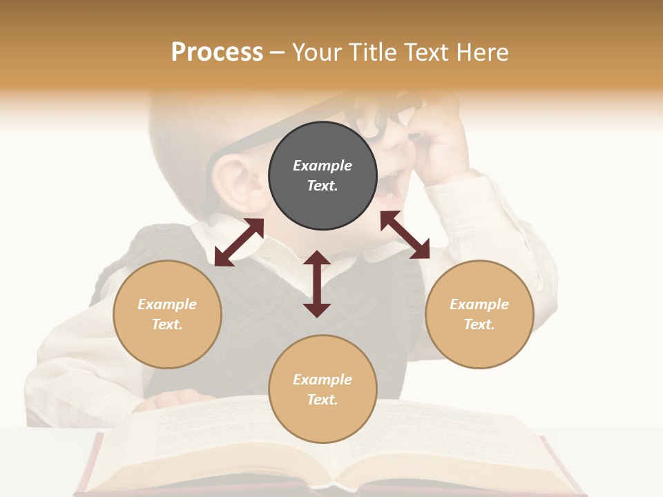 Cheerful Caucasian Smile PowerPoint Template