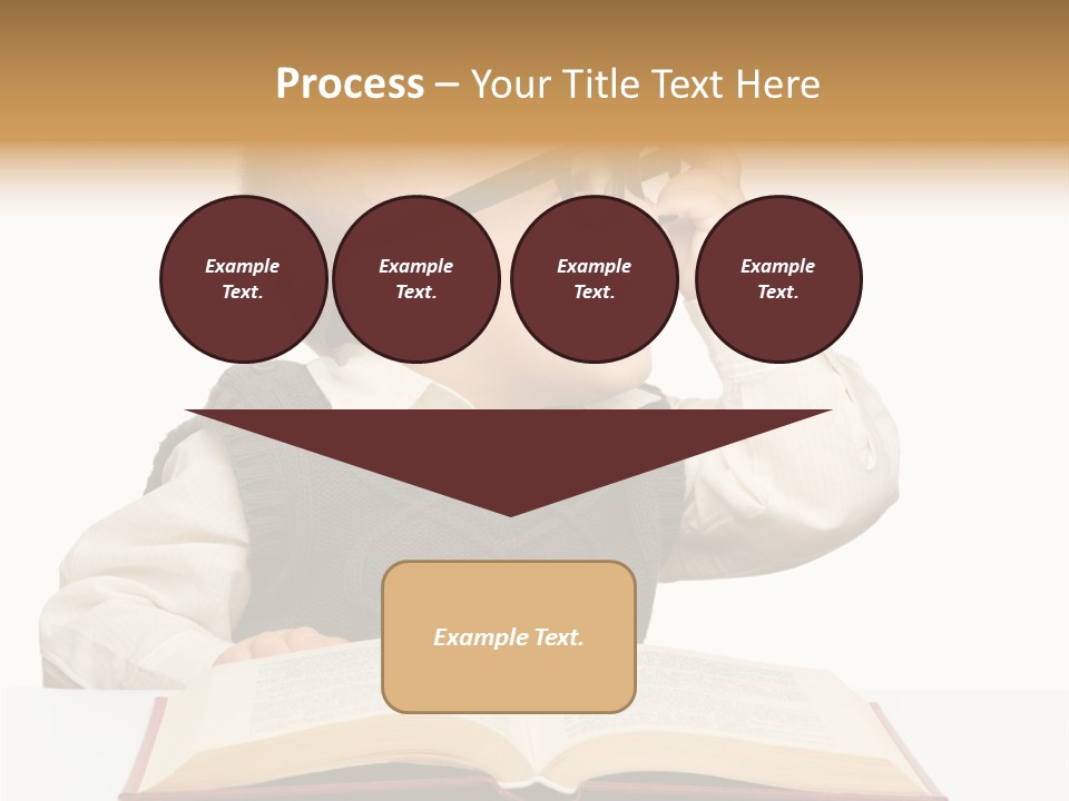Cheerful Caucasian Smile PowerPoint Template