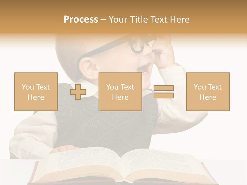 Cheerful Caucasian Smile PowerPoint Template