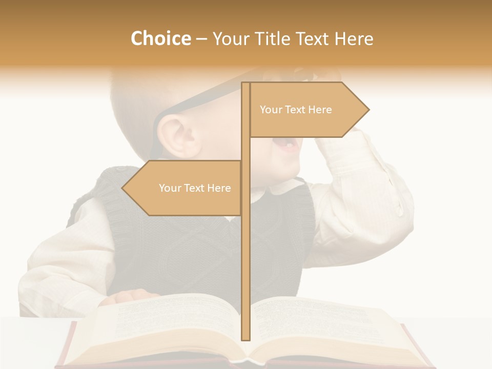 Cheerful Caucasian Smile PowerPoint Template