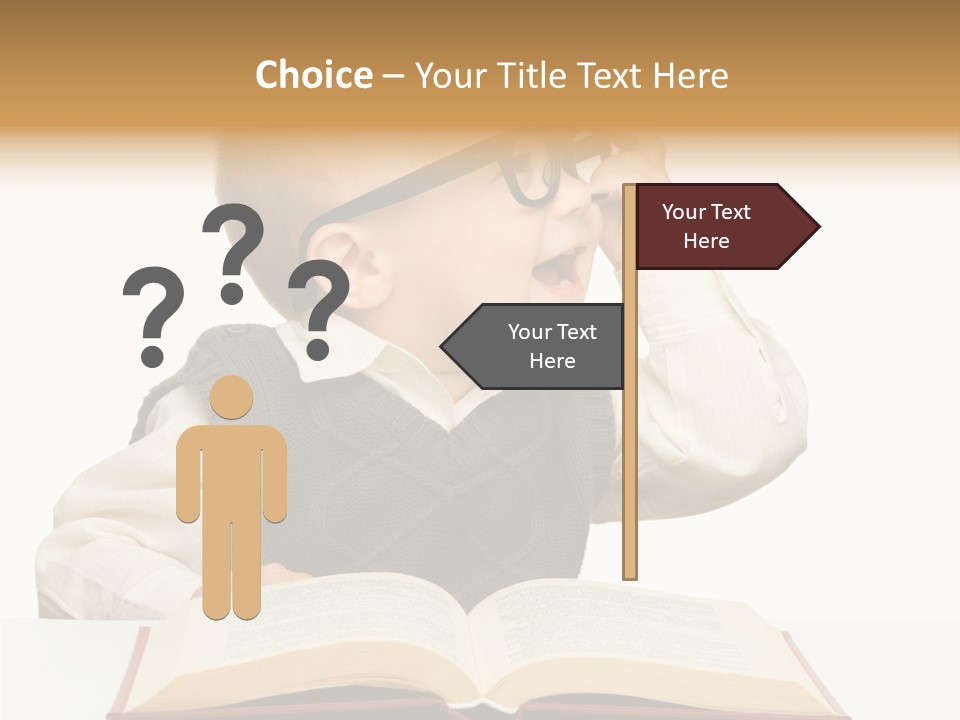 Cheerful Caucasian Smile PowerPoint Template