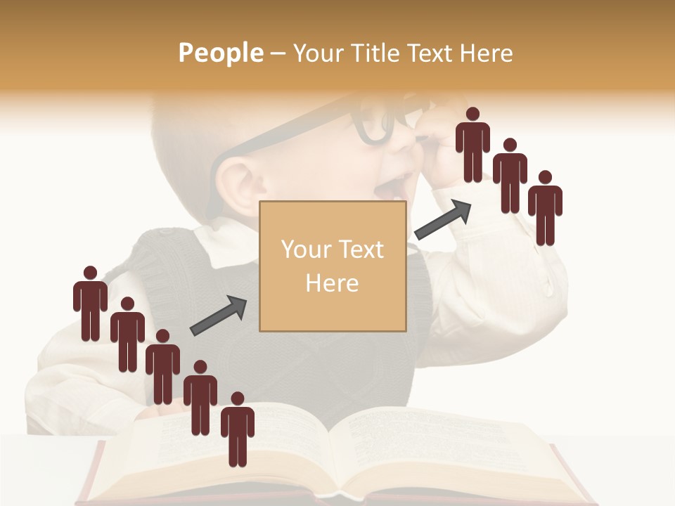 Cheerful Caucasian Smile PowerPoint Template