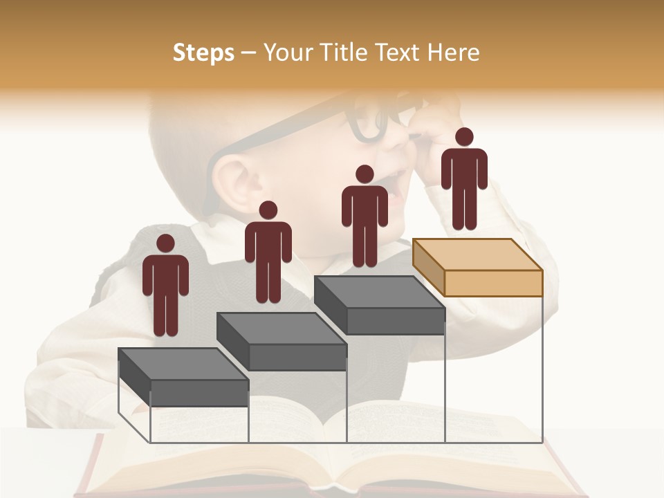 Cheerful Caucasian Smile PowerPoint Template