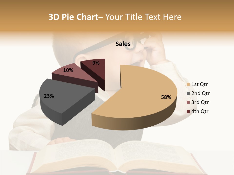 Cheerful Caucasian Smile PowerPoint Template