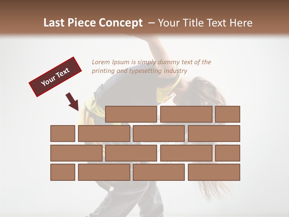 Balance Exercise Female PowerPoint Template